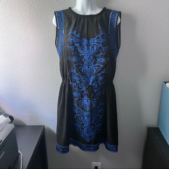 Rebecca Taylor Dress Silk Floral Embroidered - Picture 2 of 9